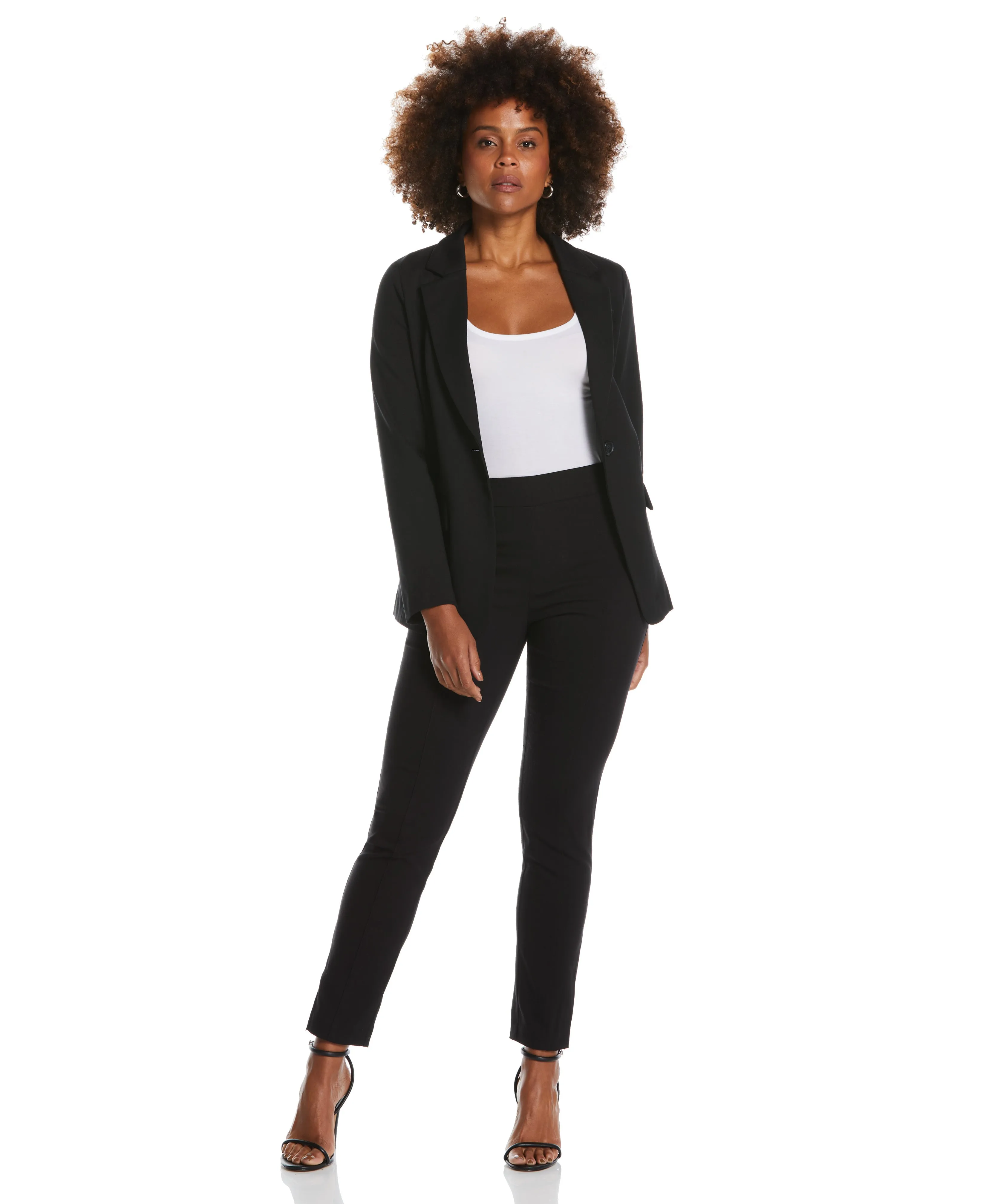 Stretch Slim Leg Front Seam Pant - Comfort Fit