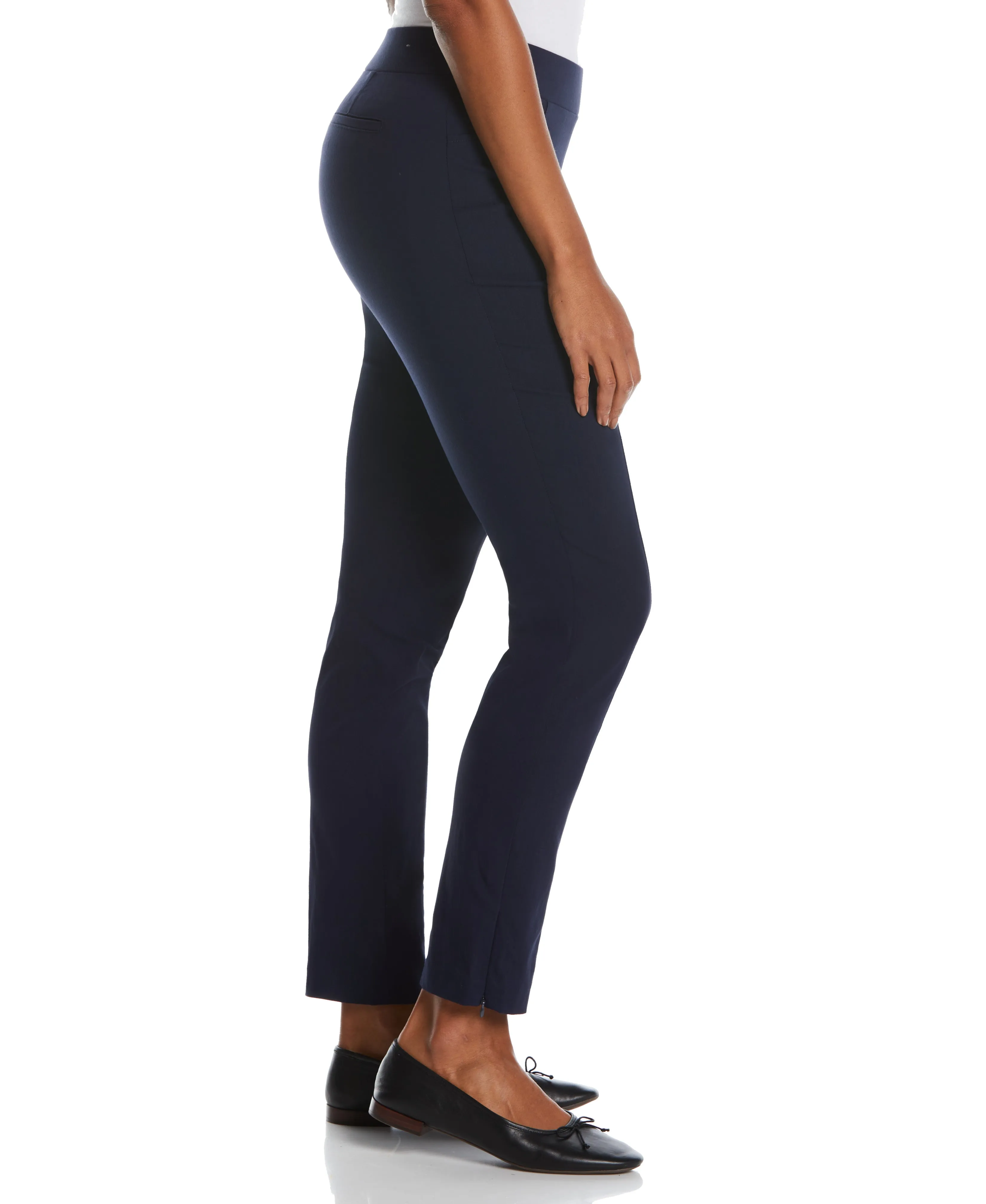 Stretch Slim Leg Front Seam Pant - Comfort Fit