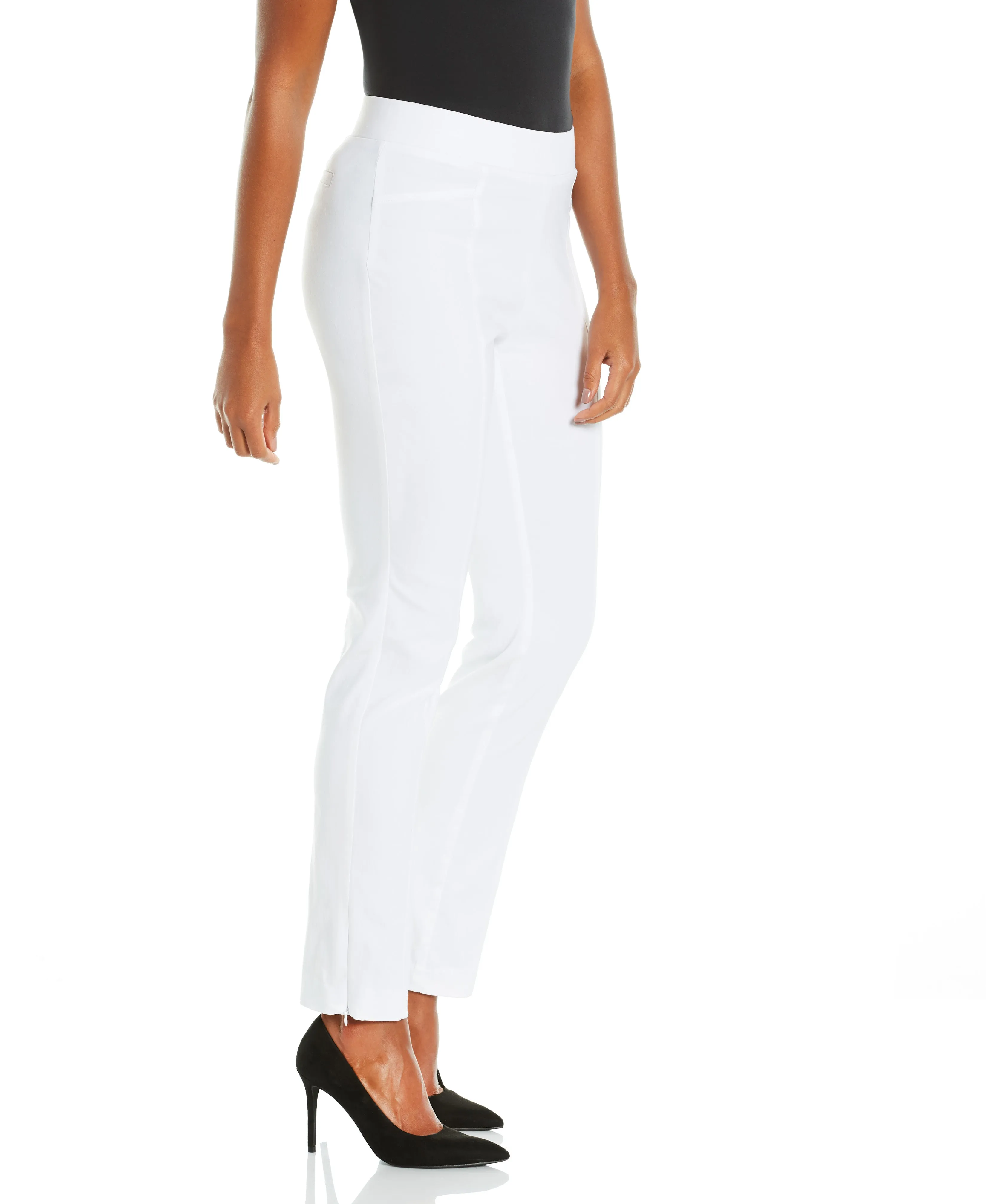 Stretch Slim Leg Front Seam Pant - Comfort Fit