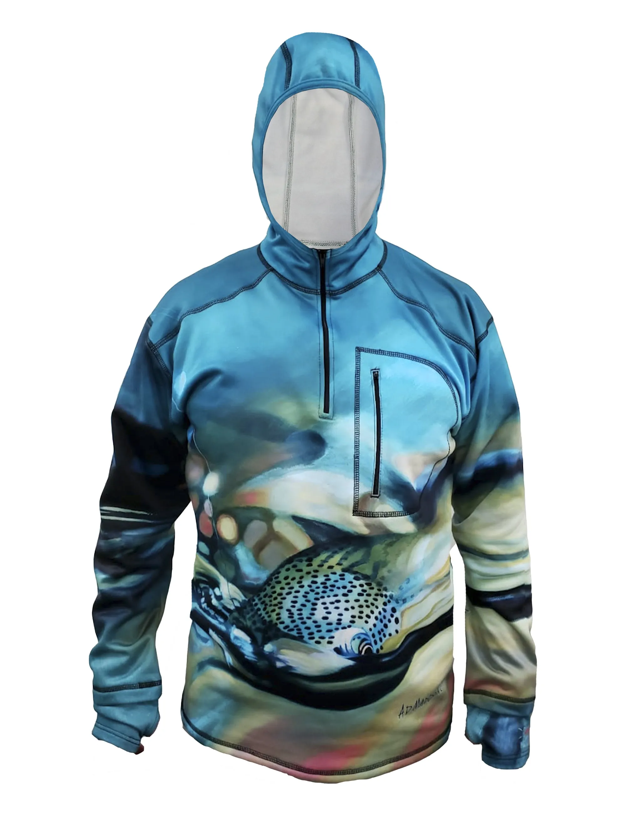 Took The One Heavyweight 1/4-Zip FlexShell Fishing Hoodie