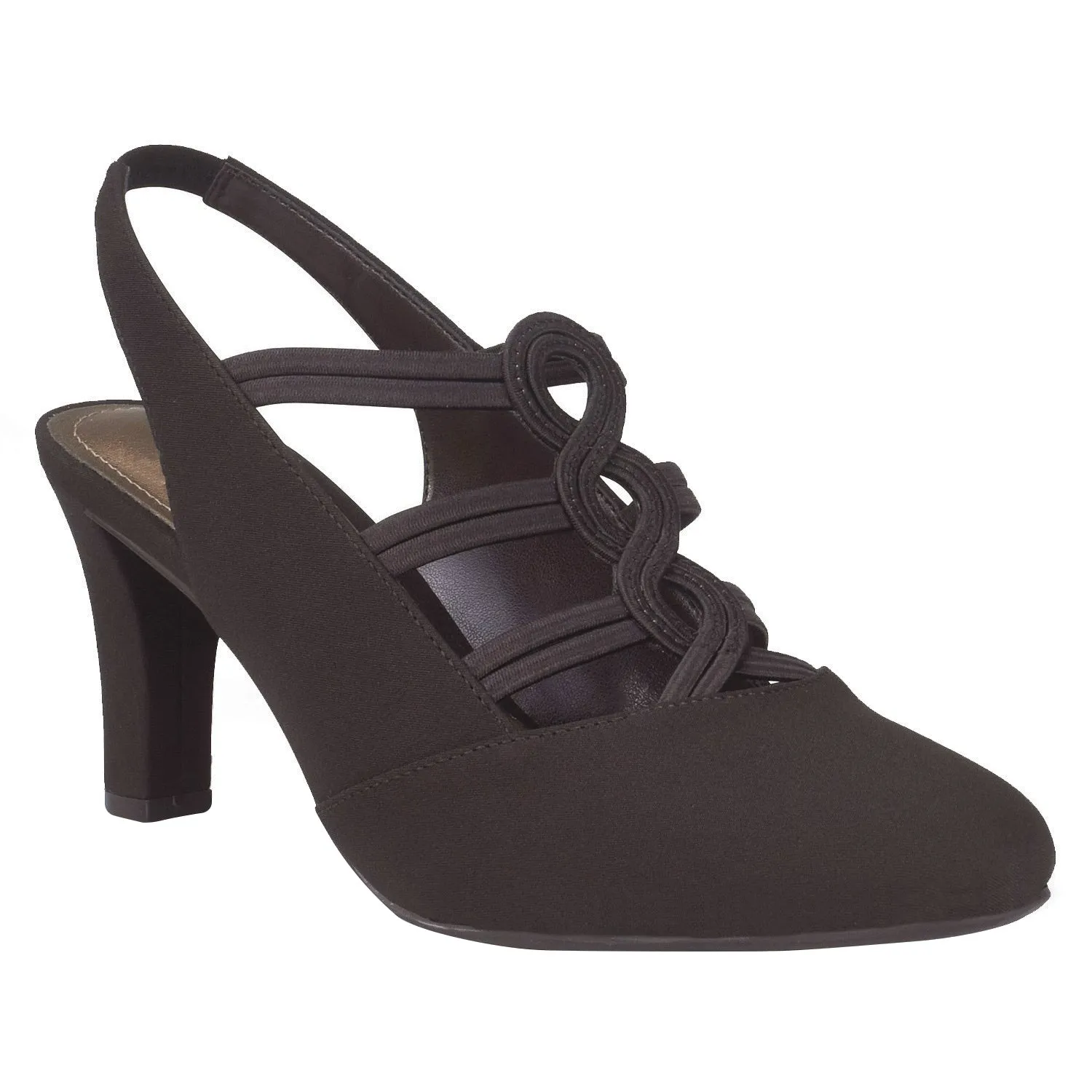 Velia Stretch Elastic Sling-back Pump with Memory Foam