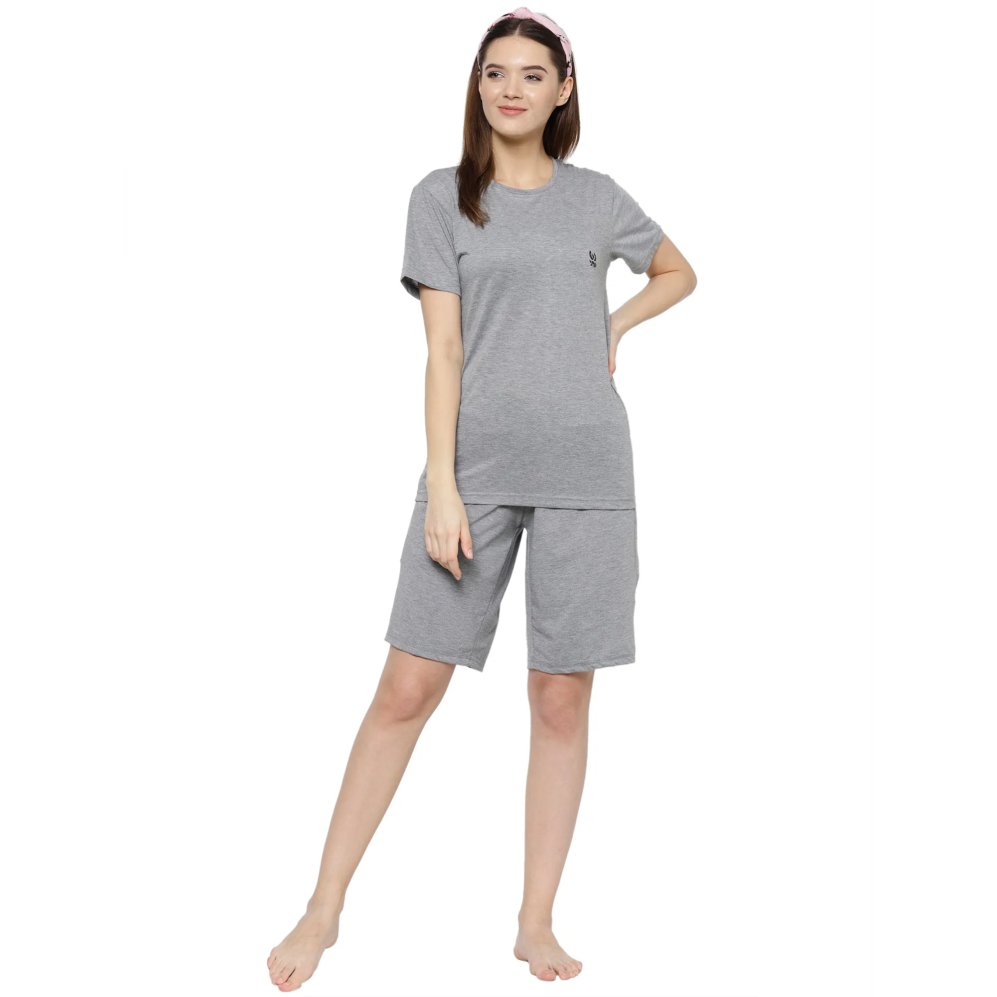 Vimal Jonney Grey Women's Night Suit