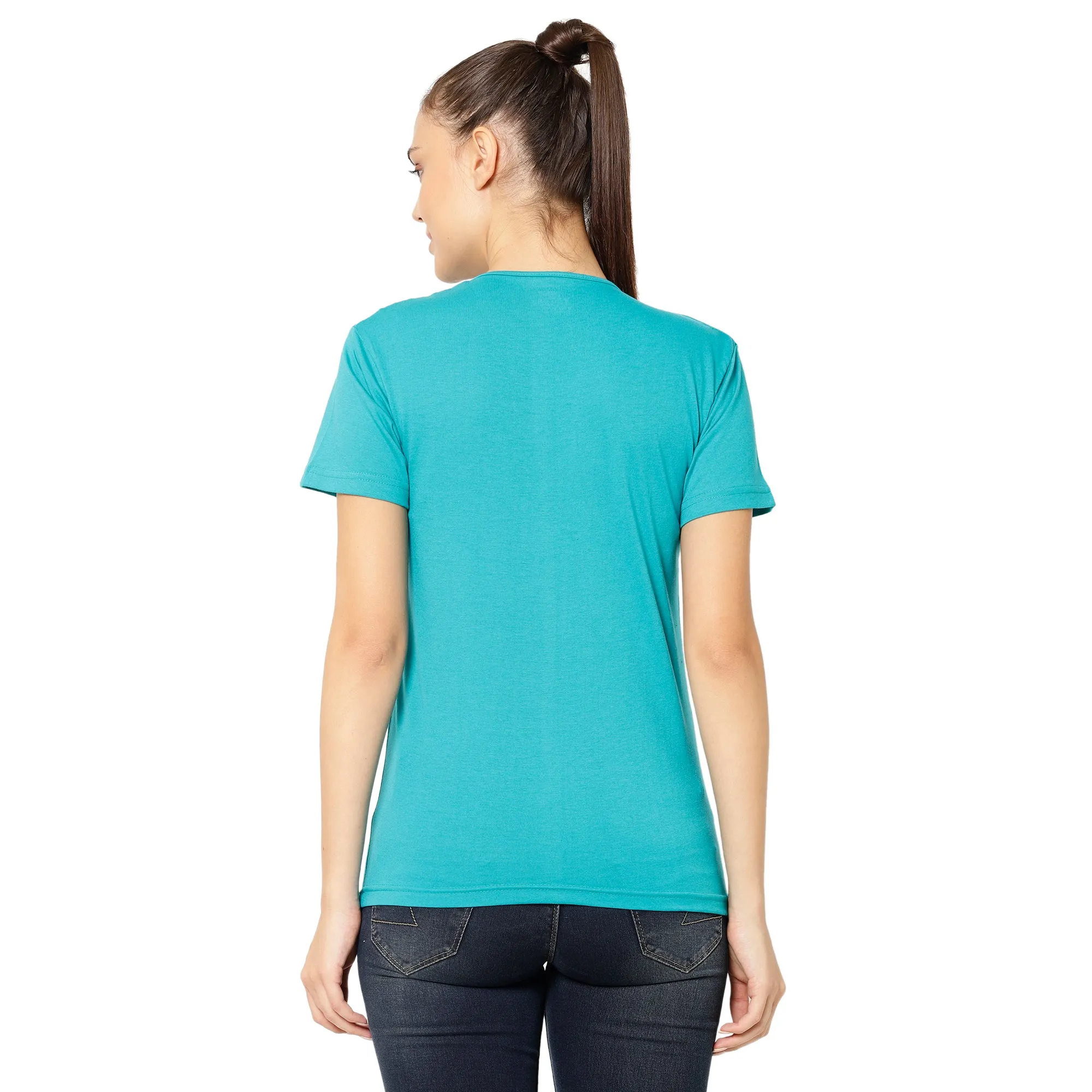 Vimal Jonney Light Blue Color T-shirt For Women